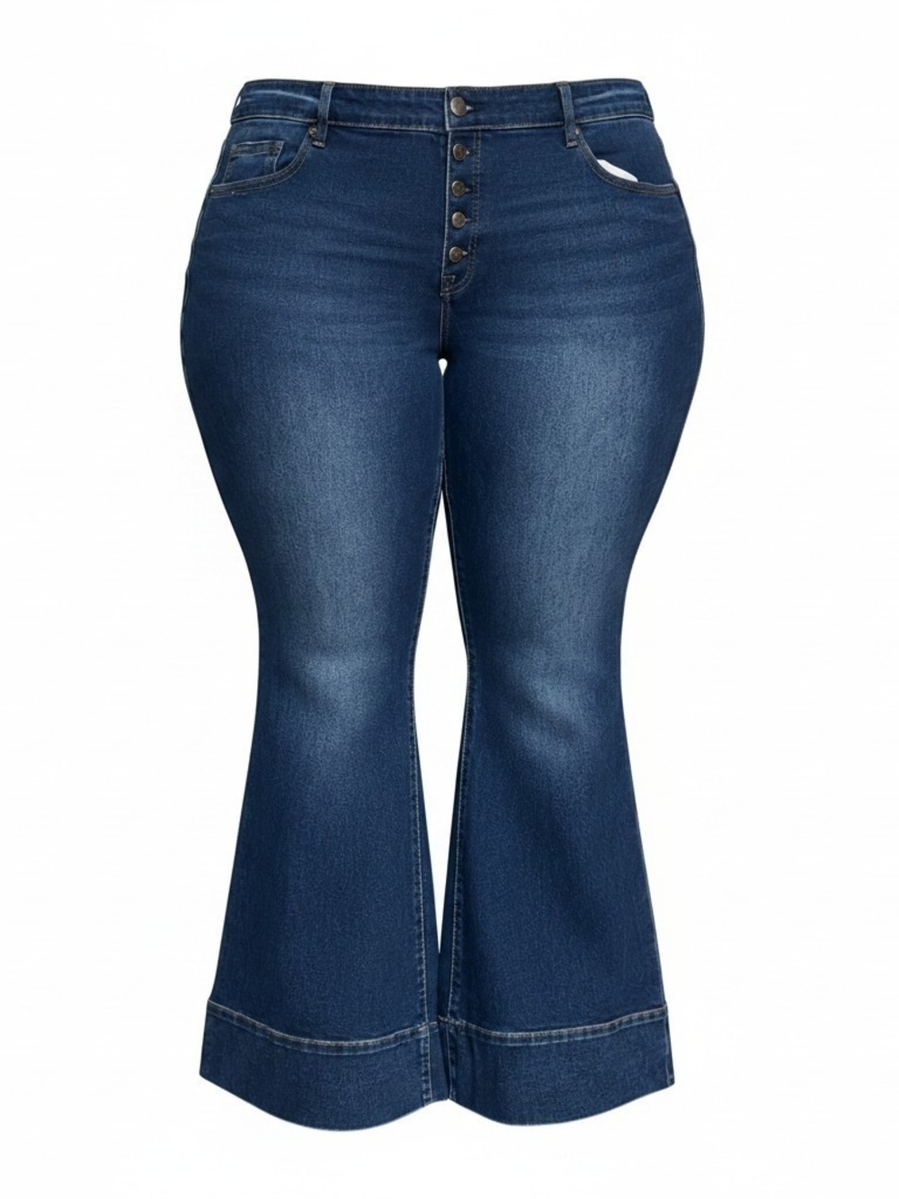 Lane Bryant Dark Blue Mid-Rise Flare Jeans 24